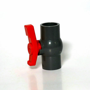 บอลวาล์วพีวีซี 1 นิ้ว แบบปากแบน สำหรับต่อท่อน้ำ ใช้ในบ้านและตู้ปลา - Product Image 2