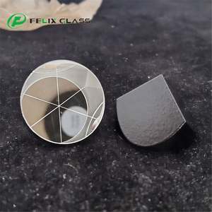 FELIX ปริซึมทรงพีระมิดแก้ว K9 ขนาดเส้นผ่านศูนย์กลาง 25.4 มม. เคลือบเงิน + ทาสีดำ ความแม่นยำในการวัดมุม 5 องศา - Product Image 1