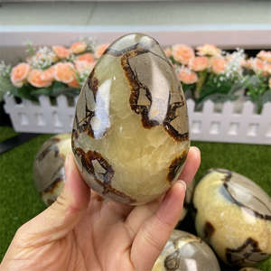 งานแกะสลักคริสตัลขายส่ง งานฝีมือบำบัดรักษา ไข่เซปตารีม DIY สำหรับเป็นของที่ระลึก - Product Image 5