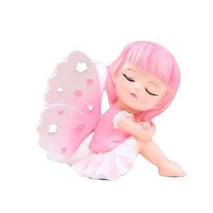 Figurine mignonne Ailes d'ange, figurine en résine Fée des fleurs, décoration de console centrale de voiture, cadeau de bureau, vente en gros - Product Image 5