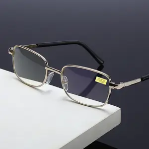 501 Metal Frame Glass Lens Presbyopia Myopic Supplier Wholesale Glasses Women Corrective Eyeglasses Flexible Reading Glasses