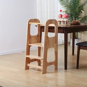 Meubles en bois, tour d'apprentissage pour la cuisine, marchepied pour enfants, tabouret pour tout-petits - Product Image 4