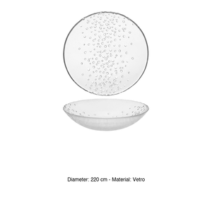 Plato Hondo Io Glass de 22 cm, Transparente, M1934 - Product Image 3