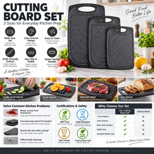 Ensemble de planches à découper antidérapantes, de petite à extra grande taille, pour la viande et les légumes - Product Image 1