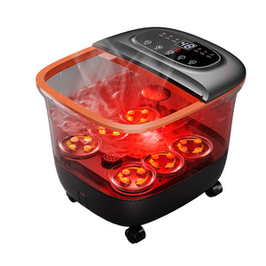 Balde Elétrico Dobrável para Banho de Pés com Temperatura Constante, Aquecimento Automático, Controle Remoto Sem Fio e Função de Massagem para Uso Doméstico - Product Image 1