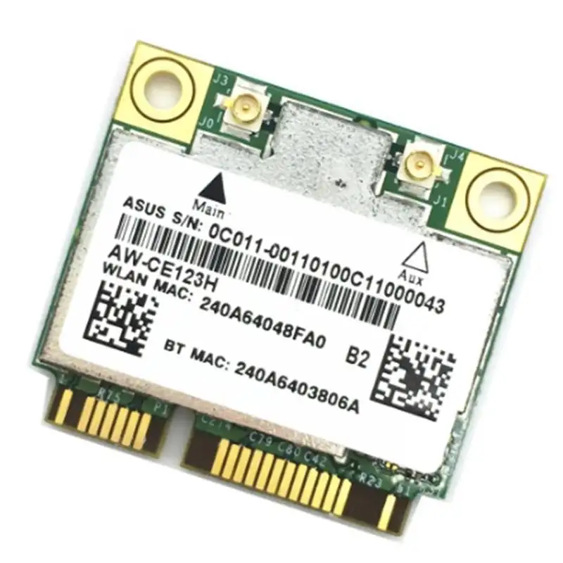 AzureWave AW-CE123H BCM4352 BCM94352HMB yarım Mini PCIe pci-express 802.11AC 867Mbps kablosuz WIFI WLAN BT 4.0 ağ kartı