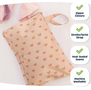 <span class=keywords><strong>Bolsas</strong></span> Impermeables Ecológicas de Poliéster Personalizables para Pañales de Bebé, Viajes, <span class=keywords><strong>Guardería</strong></span>, Yoga, Playa, Deportes y Piscina - Product Image 3