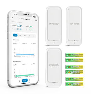 Termómetro Higrómetro <span class=keywords><strong>INKBIRD</strong></span> 5,0 Monitor de temperatura y humedad interior APP Control remoto 80 metros - Product Image 2