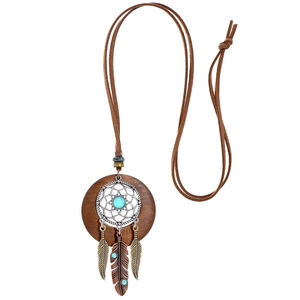 Vintage <strong>Boho</strong> Multilayer Long Pendant <strong>Necklace</strong> Retro Party Vintage Zinc Alloy Jewelry with Rope Chain for Women and Men - Product Image 6