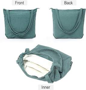 Bolso Hobo de hombro convertible informal a la moda para mujer, gran capacidad, impermeable, corcho, Color sólido, todas las estaciones, cierre de cremallera - Product Image 3