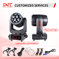Mini projecteur professionnel 7*60W RGBW Bee Eyes à tête mobile avec contrôle DMX512, indice de protection IP20, idéal pour les fêtes, mariages et événements DJ