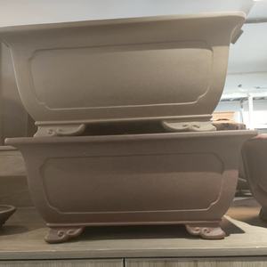 <span class=keywords><strong>Pot</strong></span> à bonsaï <span class=keywords><strong>carré</strong></span> non verni XXXL avec pieds en forme <span class=keywords><strong>de</strong></span> nuage - Product Image 3