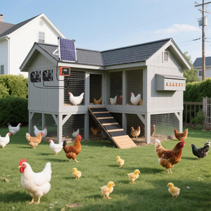 Ventilador Solar con Diseño Impermeable, Estructura de Doble Ventilador, Controlador Solar, Refrigeración por Aspiración para Cobertizos, Garajes, Casas de Mascotas y Uso en Exteriores - Product Image 4