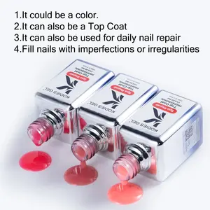 KODIES GEL UV Gel Polish Spa Reparatie Top Jas Geen Veeg Custom Logo Nagellak Private Label OEM Gezonde Roze Melkachtig Witte Finish - Product Image 3