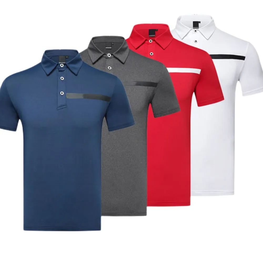 Top Quality Casual Polo Men Clothing Spandex Polyester Embroidered Customize Apparel Fit Dry Golf Polo Shirt