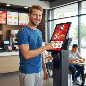Kiosco de Autoservicio WUXIN de 15.6/21.5/27 Pulgadas con Pantalla Táctil, Kiosco de Pared para Pedidos Automatizados en Restaurantes, Android - Product Image 1