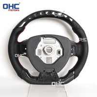 Expédition aux États-Unis - Volant en fibre de carbone véritable avec LED pour Chevrolet Camaro SS 2016-2024 avec indicateur de changement de vitesse LED