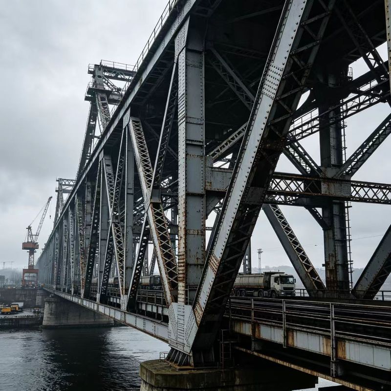 Industrial Grade Steel Truss Bridge Large