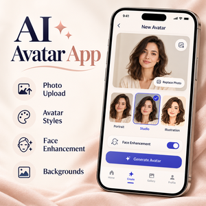 <span class=keywords><strong>แอ</strong></span><span class=keywords><strong>ป</strong></span>พลิเคชันสร้างอวาตาร์ AI แบบกำหนดเองสำหรับ IOS และ Android พร้อมฟังก์ชันอัปโหลดรู<span class=keywords><strong>ป</strong></span>ภาพ <span class=keywords><strong>ป</strong></span>รับแต่งสไตล์อวาตาร์ <span class=keywords><strong>ป</strong></span>รับปรุงรูปหน้า LionCreate - Product Image 2