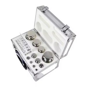 Ensemble de poids d'étalonnage en acier inoxydable non magnétique OIML Professional 316 comprend un laboratoire de classe E2 1mg-500g ensemble de poids d'essai - Product Image 2