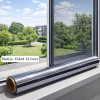 Bestseller Selbstklebende Einweg-Spiegelfolie PET-Fensterfolie Wärmeisolierung Anti-UV Sonnenschutz Umweltfreundlicher Sichtschutz für Zuhause
