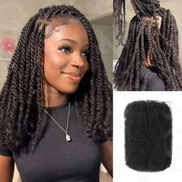 Alibaba Hot Cheap Pas de Trame En Vrac Tresses Cheveux Brut Afro Crépus Bouclés Naturel Vierge Extensions de Cheveux Humains Tressage Cheveux Fournisseur