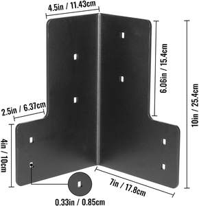 Staffe per Banco da Lavoro Fai-da-Te Resistenti, Supporto Angolare 4x4 per Pergola - Product Image 1