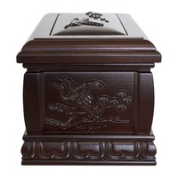 Cercueil compact en bois de fer rouge pour cendres, modèle Crane Return Heaven, portable pour inhumation, livraison à domicile