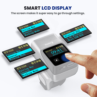 Eyoyo 2D Bluetooth Ring Barcode Scanner avec écran, Mini Wearable Wireless Finger Scanner Reader Inventaire Compatible avec iPad