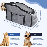 Coussin de siège de voiture pour chien de haute qualité, luxueux, imperméable, en polyester imprimé, avec fermeture éclair et hamac pour siège avant