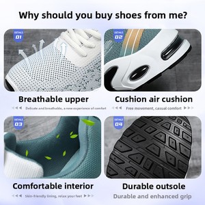 Chaussures de sport pour hommes Nouveaux modèles de printemps Chaussures décontractées respirantes en maille amortie Grande taille Vente en gros transfrontalière - Product Image 4