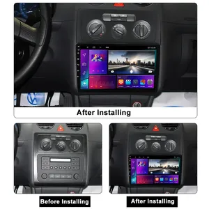 Autoradio Android pour Volkswagen <span class=keywords><strong>Caddy</strong></span> 2K 3 III 2004-2010, lecteur multimédia de voiture, navigation GPS, Carplay, vidéo, stéréo 2din, DVD - Product Image 3