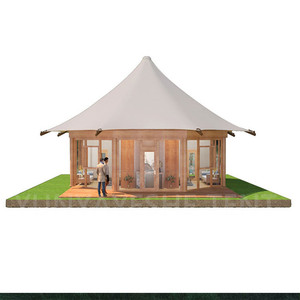 Carpa de Glamping Octogonal de Lujo y Larga Duración, Fabricada para Exteriores con Estructura de Acero y Membrana de PVDF - Product Image 1