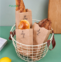 Bolsas de papel kraft desechables biodegradables personalizadas, bolsas de papel kraft marrón para comida para llevar