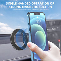 Support de téléphone magnétique pliable et dissimulé en alliage d'aluminium à forte adhérence pour tableau de bord et écran – Vente chaude en gros