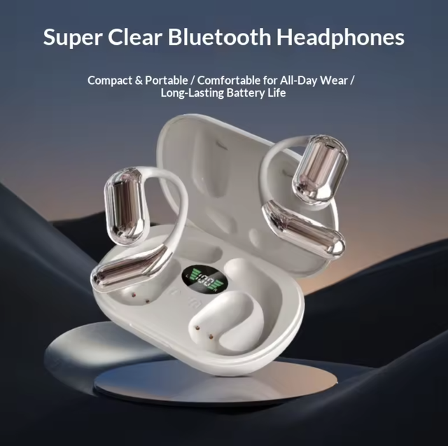 Wireless Over-Ear Sports Headphones AI Translation BT5.4 ENC Noise Cancelling IPX5 Waterproof Low Latency HiFi Sound 15-20h