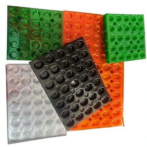 Plateau alvéolé rond multi-tailles thermoformé sous vide – Feuille d'emballage thermoformée transparente - Product Image 1
