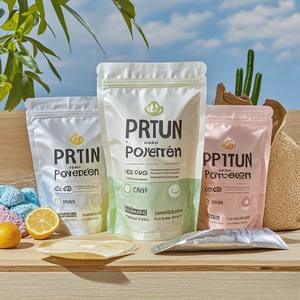 Bolsas de polvo de proteína de suero con cremallera de pie 5lb <span class=keywords><strong>10lb</strong></span> 15lb a prueba de humedad Mylar Packaging PE PET Plastic Gravure Food Packaging - Product Image 5