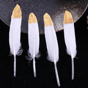 Plumes d'oie en vrac, accessoires décoratifs pour la création de chapeaux, accessoires vestimentaires, artisanat DIY, fournitures pour fêtes et mariages - Product Image 2