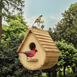 Bebedero y Comedero para Pájaros de Hierro Moderno, Resistente al Óxido, para Montar en el Suelo, Baño de Agua para Jardín, Decoración Exterior y Alimentación de Aves - Product Image 3