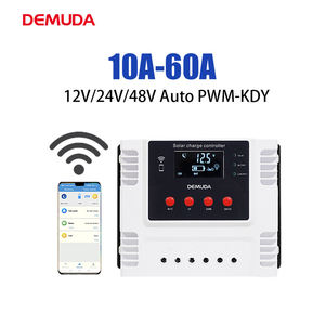 Régulateur de charge intelligent pour panneaux solaires photovoltaïques 10A 20A 30A 60A 12V 24V 48V PWM avec application WIFI - Product Image 1