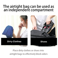 Sac à dos de voyage étanche à compression sous vide, extensible, avec port USB, compartiment pour ordinateur portable de 16 pouces, grande capacité, pour affaires et randonnée