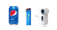 Kipas Angin Genggam Mini Portable USB Rechargeable dengan LOGO yang Dapat Disesuaikan, Angin Kencang Lima Kecepatan, 3600mAh untuk Rumah Tangga
