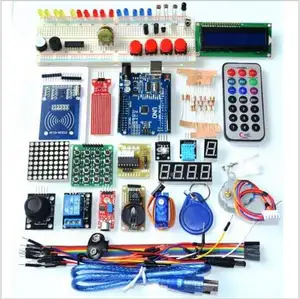 בסיטונאות arduino uno מתכנת-Aokin RFID Starter ערכת משודרג גרסה חבילת למידת עם תיבה הקמעונאי פיתוח ערכת & כלי diy אלקטרוני עבור-Arduino UNO R3
