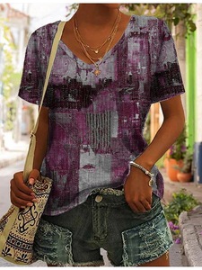 Camiseta de talla grande para mujer Boho Harajuku estampado gráfico verano manga corta Casual Tops calle moda camiseta ropa femenina - Product Image 5