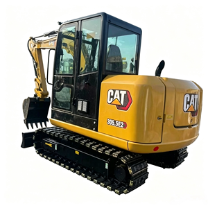 Mini-excavatrice CAT 305.5E2 de 5,5 tonnes avec godet de terrassement d'une capacité de 0,22 m³, excavatrice sur chenilles d'occasion - Product Image 1