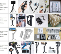 Stabilisateur de Cardan de Téléphone d'Usine avec Lumière d'Appoint Pliable, Cardan Mobile Multifonctionnel Intelligent Anti-Secousse AI