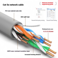 Cable de red para el hogar CAT5 Cat6 CAT5e CAT 6a STP Proyecto de Monitoreo de banda ancha para exteriores Cable de Internet POE 300 metros