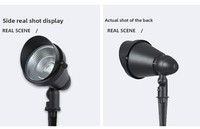 Projecteur LED solaire étanche IP65 pour extérieur, parc, parking, éclairage paysager écoénergétique pour jardin, cour, allée