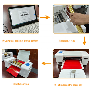 Applicable aux poids de papier inférieurs à 600 <span class=keywords><strong>g</strong></span> Imprimante numérique à feuille d'or Amydor 360C pour papiers en feuilles - Product Image 3